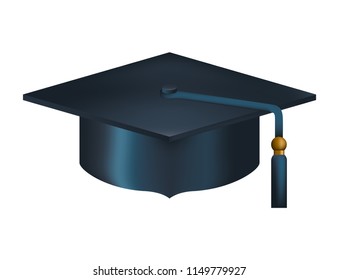 hat graduation isolated icon