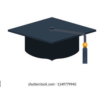 hat graduation isolated icon