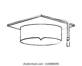 hat graduation isolated icon