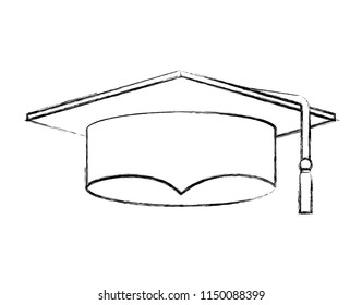 hat graduation isolated icon