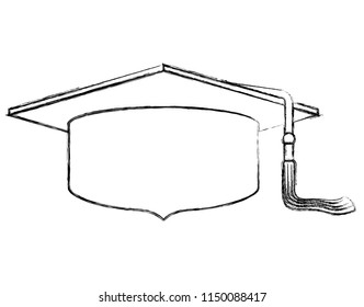 hat graduation isolated icon