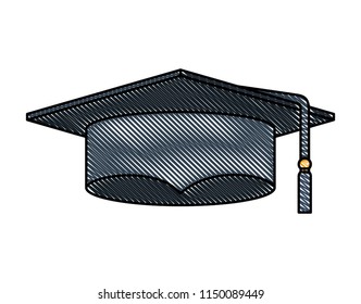 hat graduation isolated icon