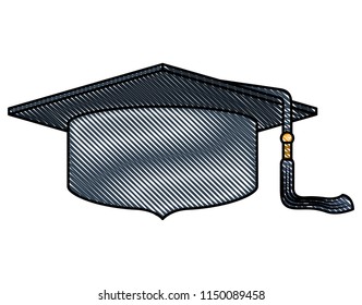 hat graduation isolated icon