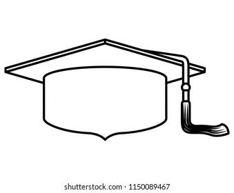 hat graduation isolated icon