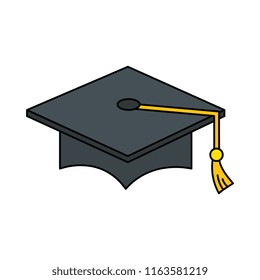 hat graduation isolated icon