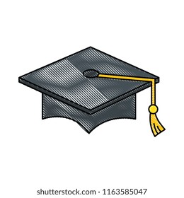 hat graduation isolated icon