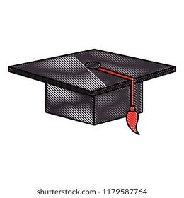 hat graduation isolated icon