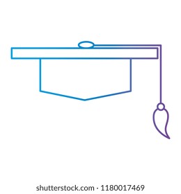 hat graduation isolated icon