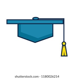 hat graduation isolated icon