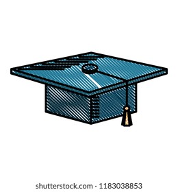 hat graduation isolated icon