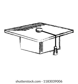 hat graduation isolated icon