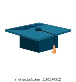 hat graduation isolated icon