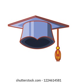 hat graduation isolated icon