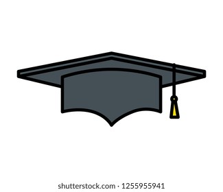 hat graduation isolated icon