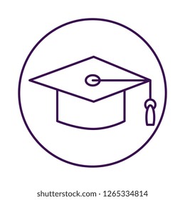 hat graduation isolated icon