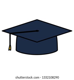 hat graduation isolated icon