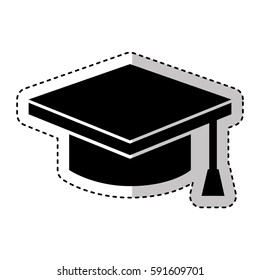 hat graduation isolated icon