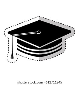 hat graduation isolated icon