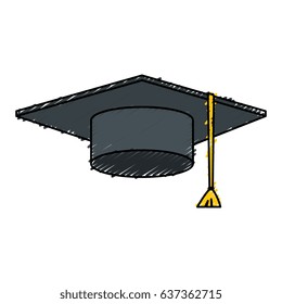 hat graduation isolated icon
