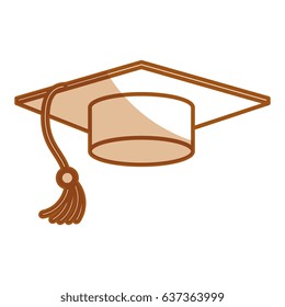 hat graduation isolated icon