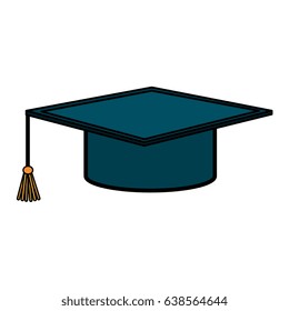 hat graduation isolated icon
