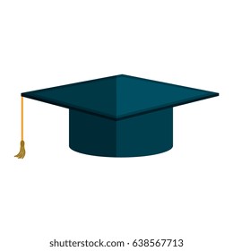 hat graduation isolated icon