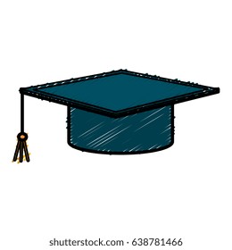 hat graduation isolated icon
