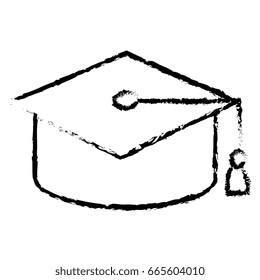 hat graduation isolated icon