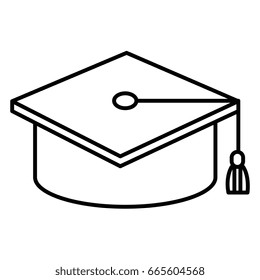 hat graduation isolated icon