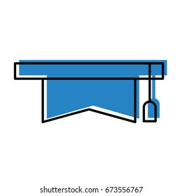 hat graduation isolated icon