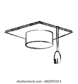 hat graduation isolated icon