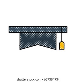 hat graduation isolated icon