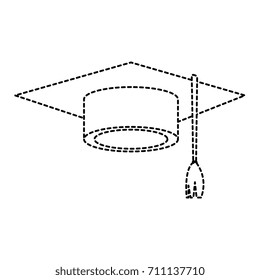 hat graduation isolated icon