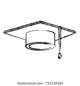 hat graduation isolated icon