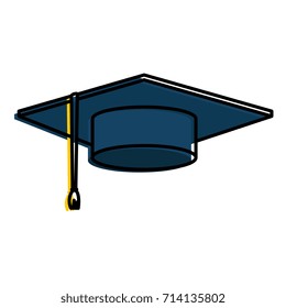 hat graduation isolated icon