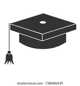 hat graduation isolated icon