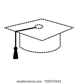 hat graduation isolated icon