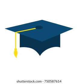 hat graduation isolated icon