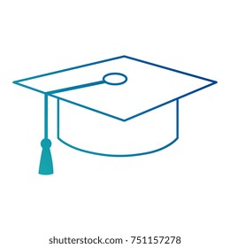 hat graduation isolated icon