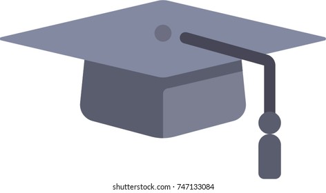 Hat graduation isolated vector illustration