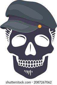 vector de diseño de cráneo gris