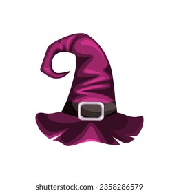A hat for Halloween.A design element for celebrating Halloween.Vector illustration isolated on a white background.