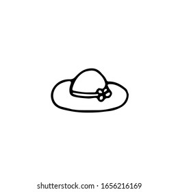 Esa mano dibujada al estilo de doodle. Elemento para el diseño postal, póster, adhesivo, logotipo, icono. Rincón simple escandinavo. cabezal, accesorio