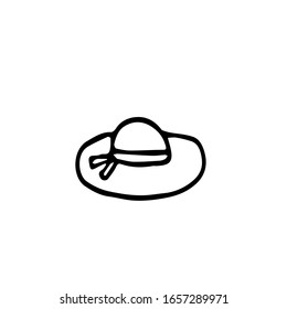 Esa mano dibujada al estilo de doodle. Elemento para el diseño postal, póster, adhesivo, logotipo, icono. Rincón simple escandinavo. cabezal, accesorio