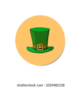 Hat in hand drawn style. Vector illustration. For print, web, creative design