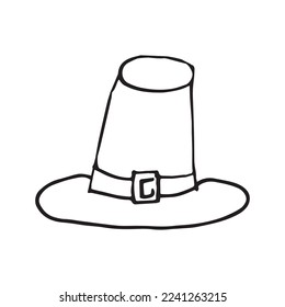Hat hand drawn vector design template