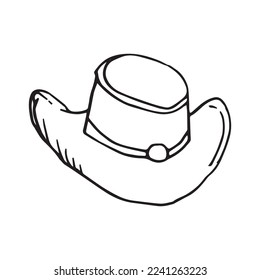 Hat hand drawn vector design template