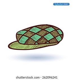 Hat, Hand Drawn, vector illustration.