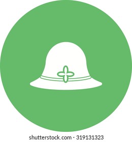 Hat, head, fashion icon vector image. Can also be used for clothes and fashion. Suitable for web apps, mobile apps and print media.