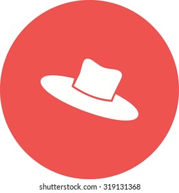 Hat, head, fashion icon vector image. Can also be used for clothes and fashion. Suitable for web apps, mobile apps and print media.